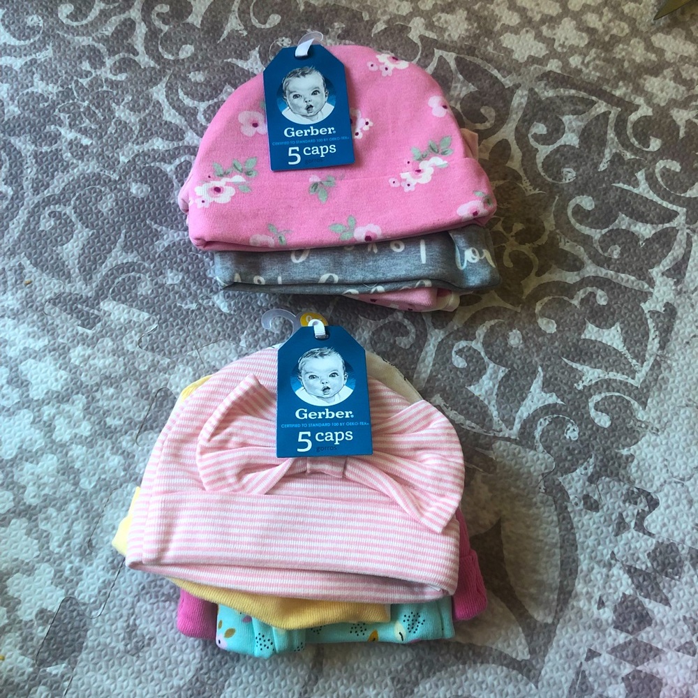 Gerber Baby Girl Caps - Assorted